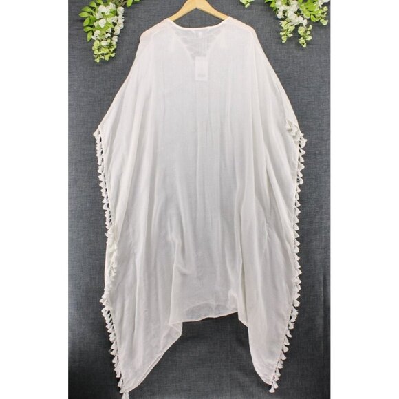 Walter Baker Women's Acapulco Kaftan Swim/Beach Coverup Ivory Sz OS NEW - Picture 2 of 10